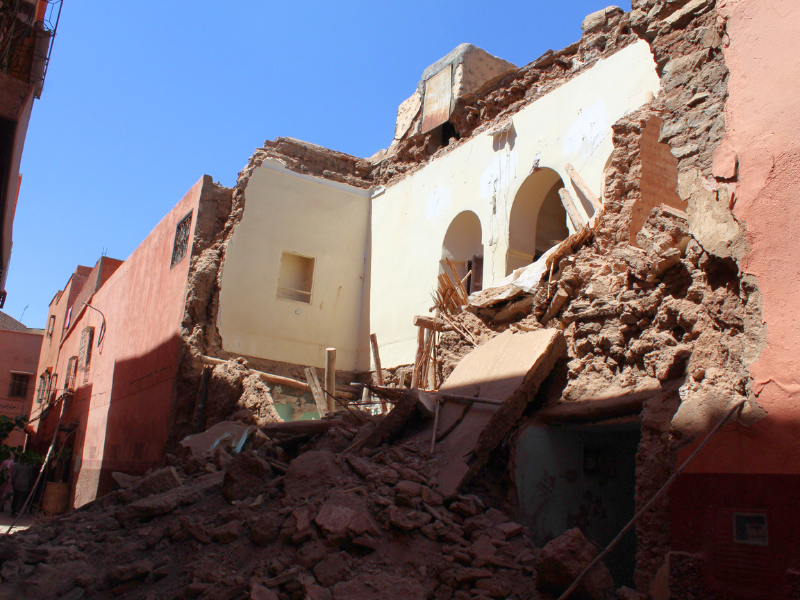 Earthquake damage during Morocco earthquake - SOS Children's Villages Image