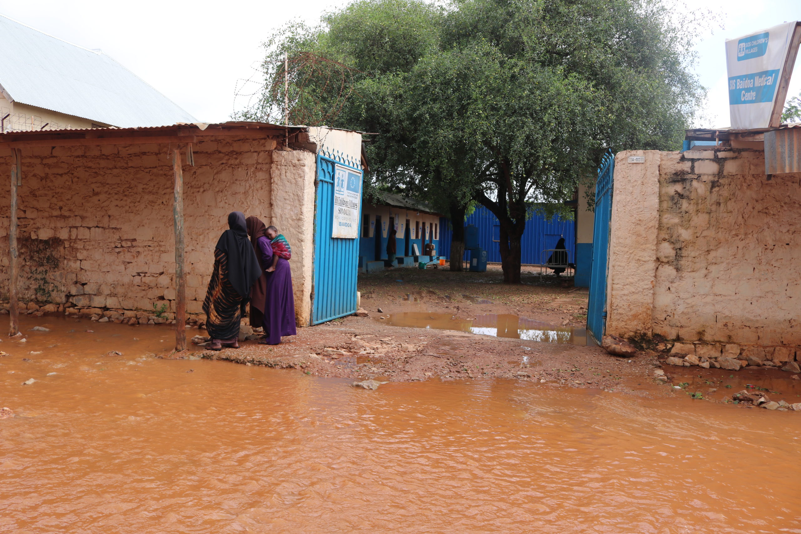 SOS Children's Villages in Baidoa, Somalia, is flooded due to heavy rain in the Horn of Africa.