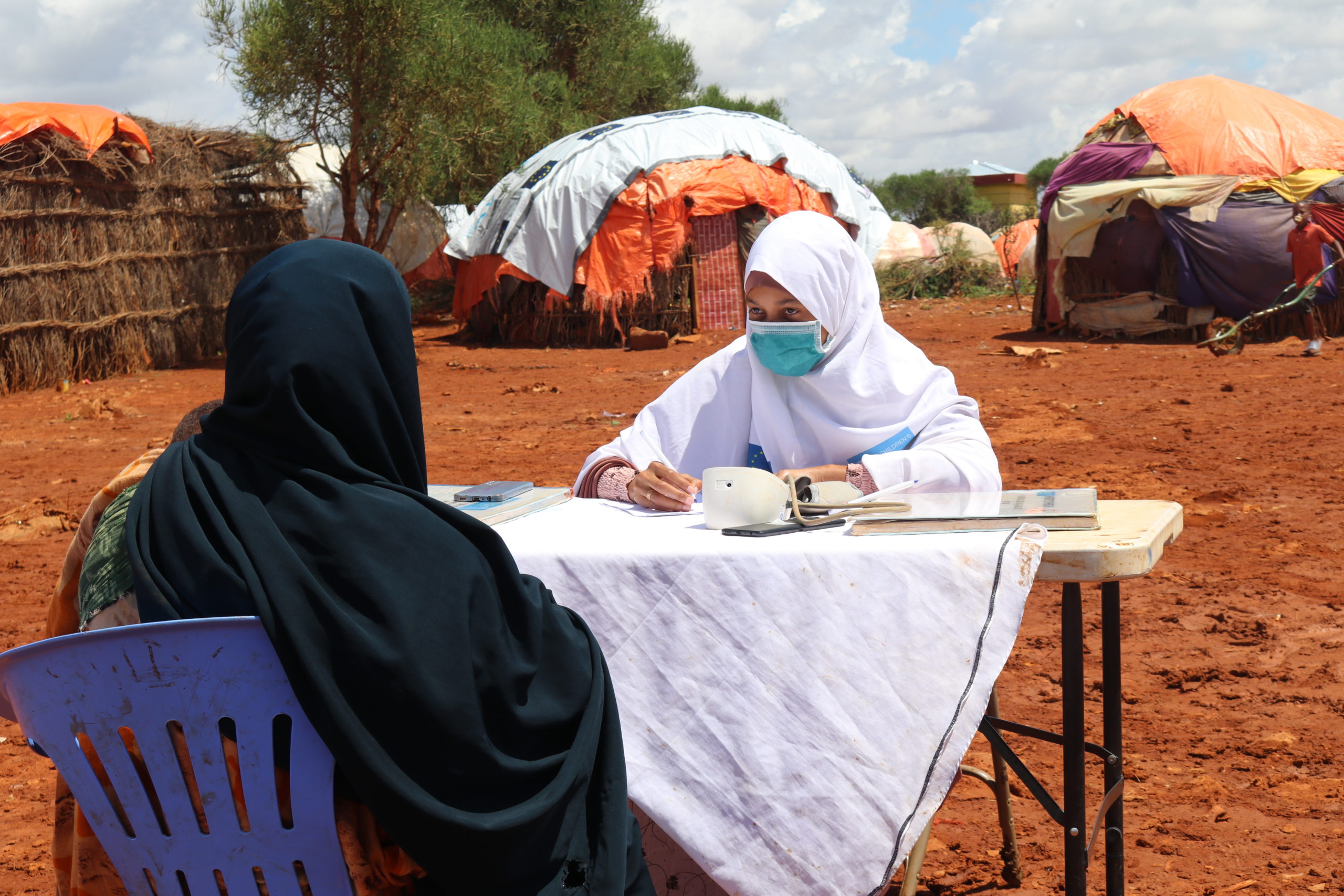 SOS Children's Villages provides health services for families affected by floods in Baidoa, Somalia.